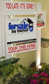 For Sale By Owner Post Sign for Flat Fee MLS Listings FSBO VA Virginia