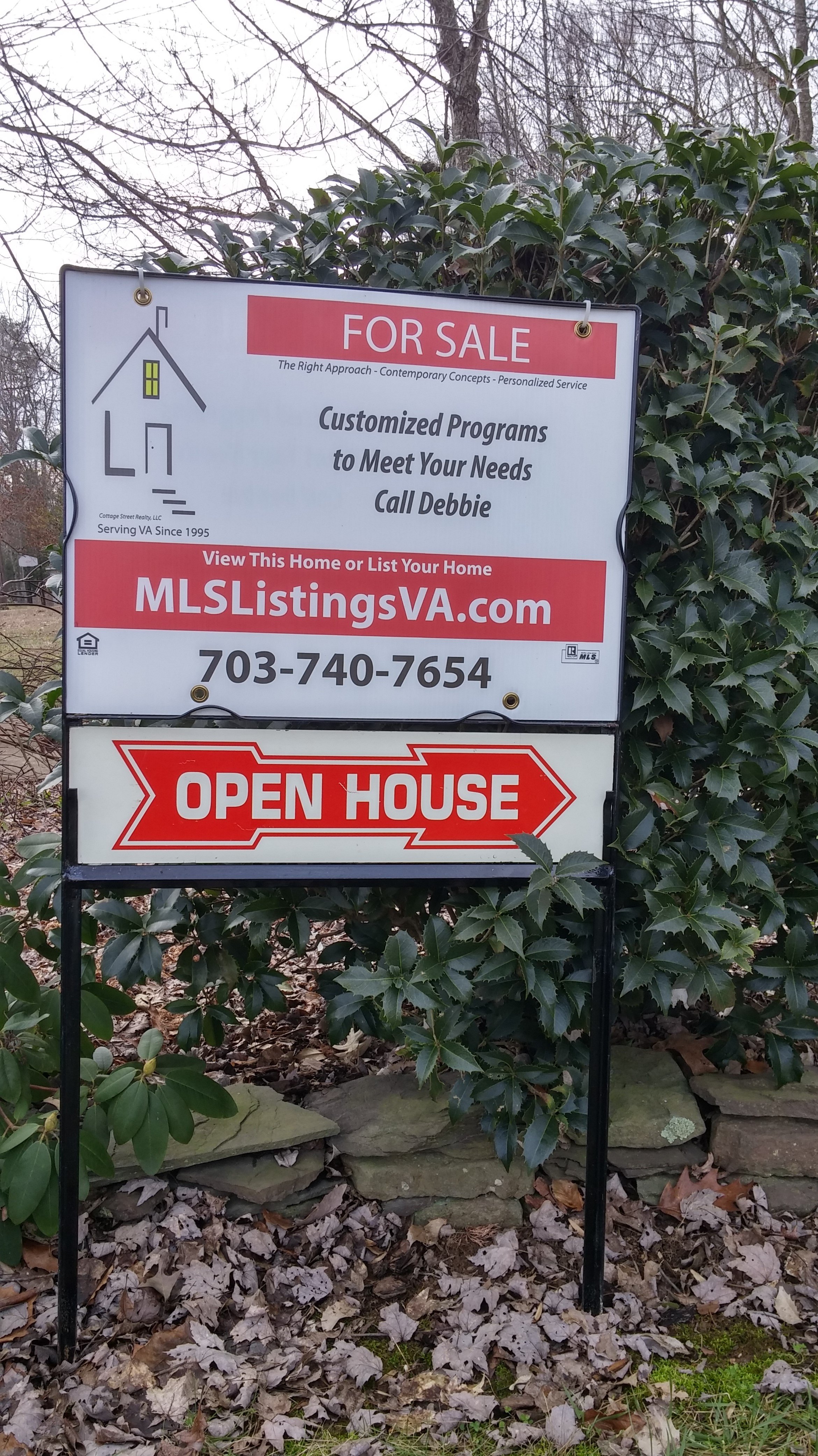Yard Sign Rental Homes For Sale By Owner FSBO Virginia, Flat Fee MLS